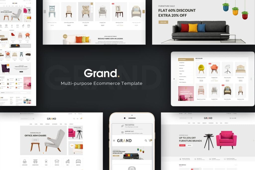 Grand – Tema Magento para Loja de Móveis