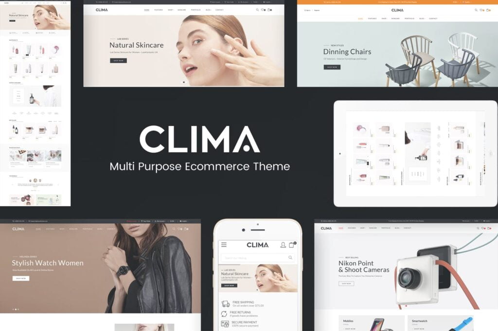 Clima –  Tema WordPress WooCommerce Responsivo