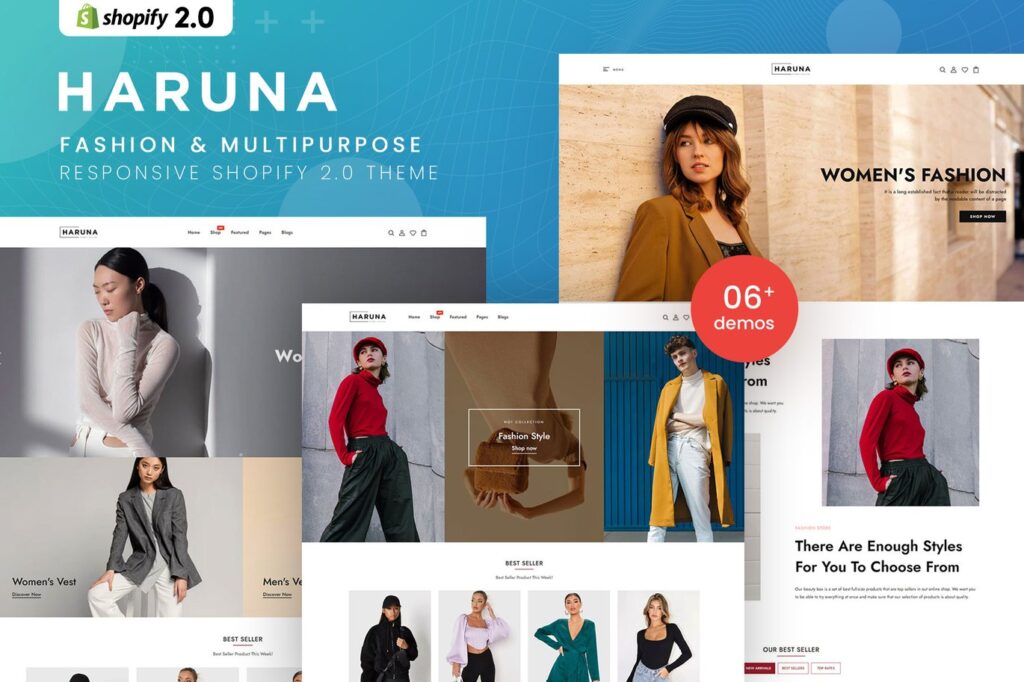 Haruna – Tema de moda e multiuso do Shopify 2.0