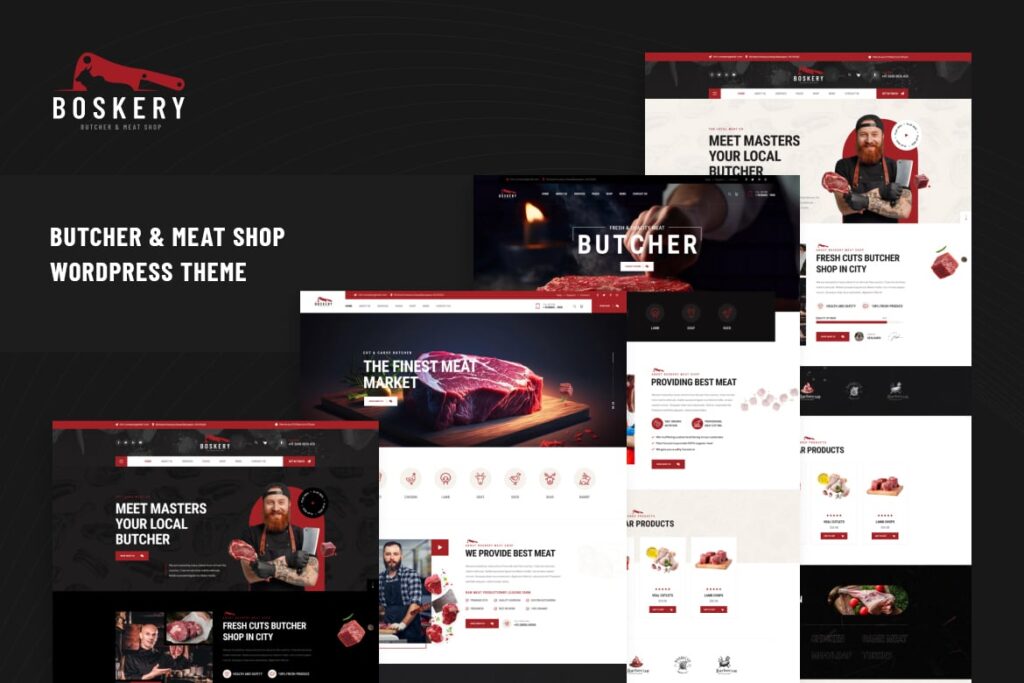 Boskery – Tema WordPress de Açougue e loja de Carnes