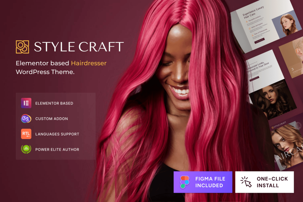 Style Craft – Tema de Cabeleireiro e Salão de Beleza